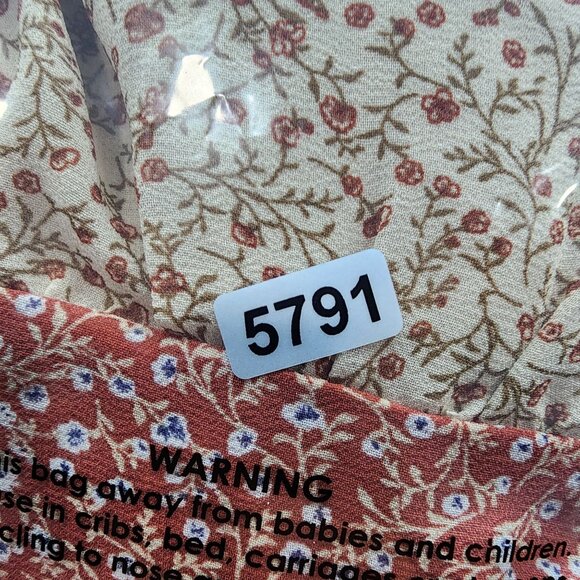 Women's Paper Crane Floral Print Sleeveless Tiered Blouse Top Size XS - Picture 11 of 11